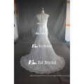 ED Elegant Custom Made Sheer Cap Sleeve See Through Bodice Mermaid Tulle Wedding Dress 2017